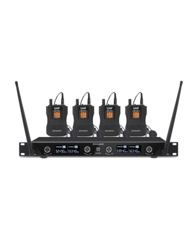 Rondson Ensemble récepteur UHF avec 4 micro-cravates