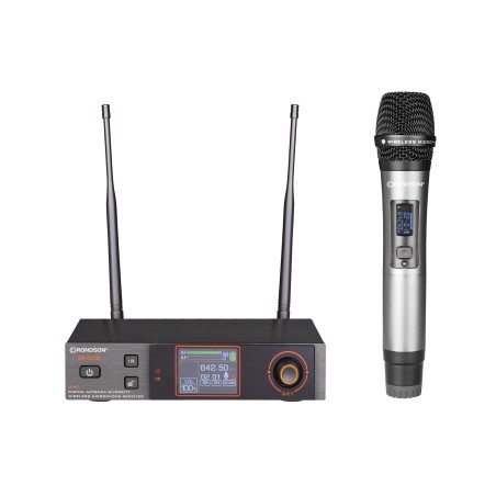 Rondson Ensemble Microphone HF True Diversity avec micro à main